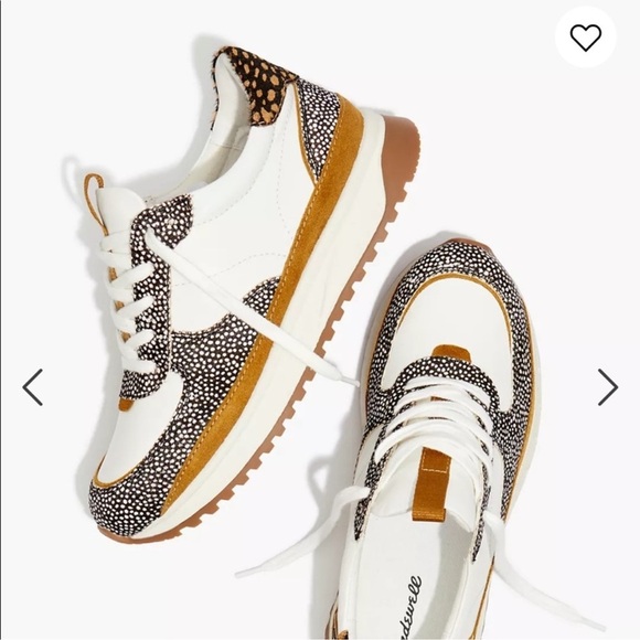 Madewell Shoes - Madewell Trainer Sneakers in Leather and Calf Hair 7.5